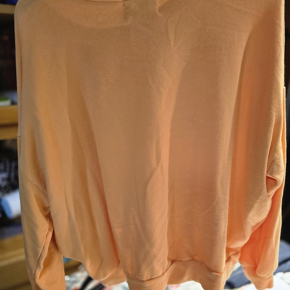 BUCKETLIST Orange Sweater with Blue Floral Design - Picture 2 of 5